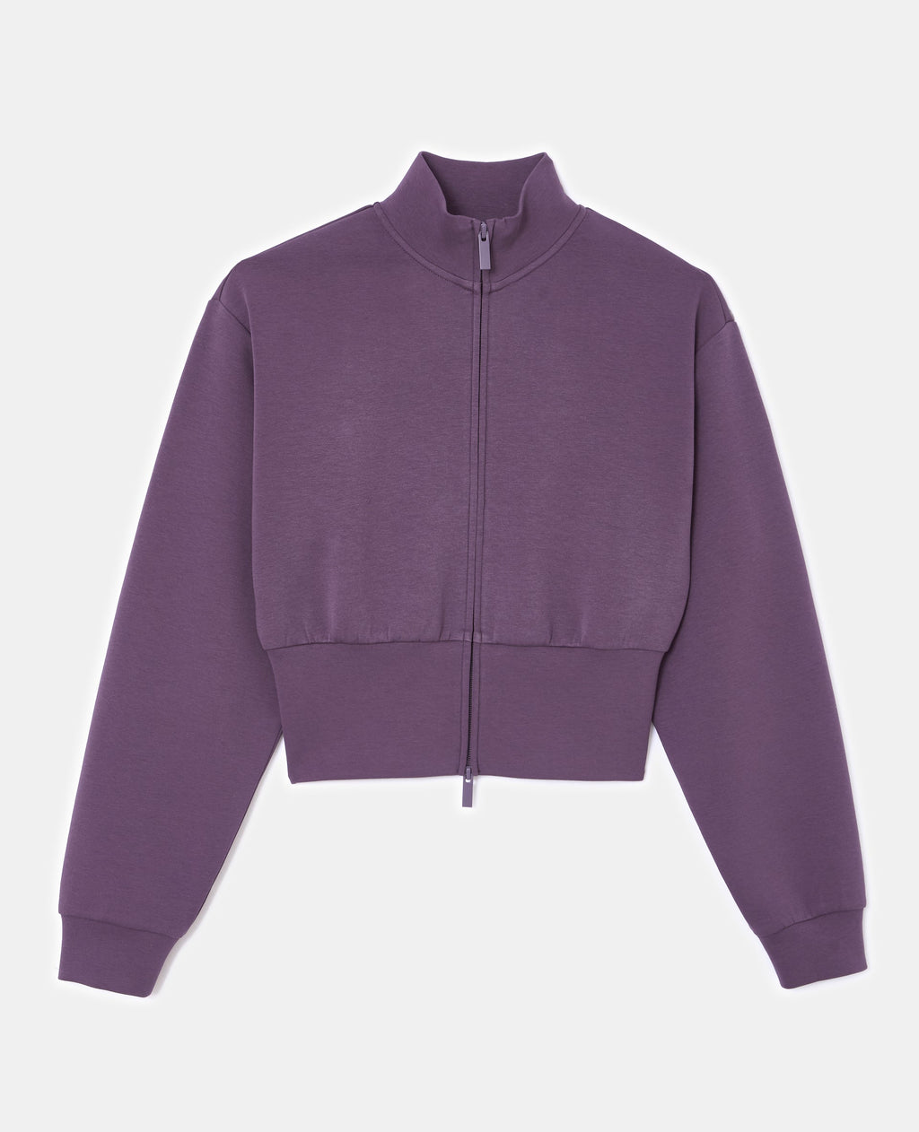 Veste zippée col montant avec taille resserrée