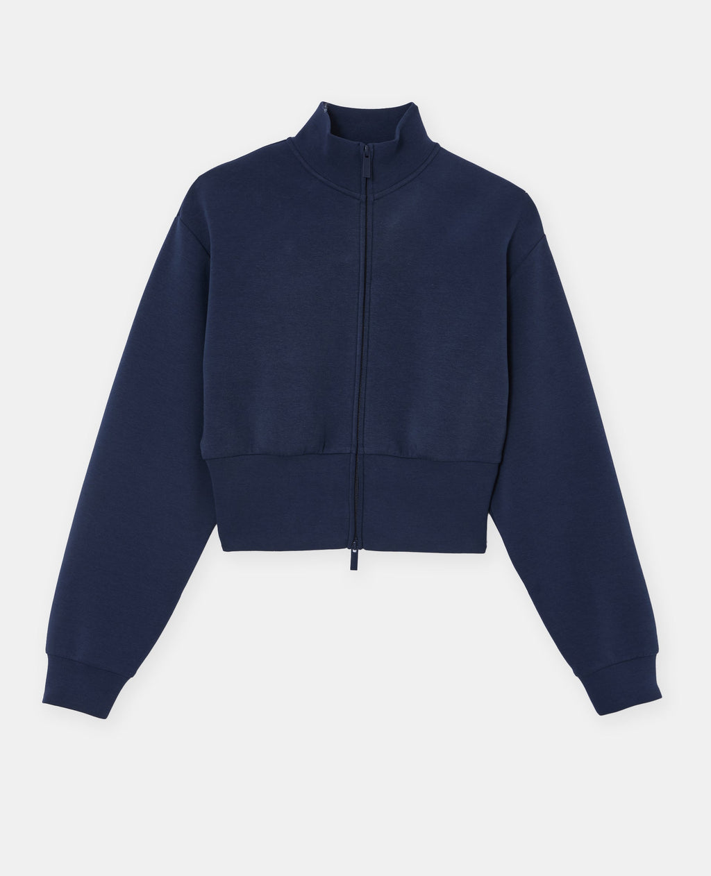 Veste zippée col montant avec taille resserrée