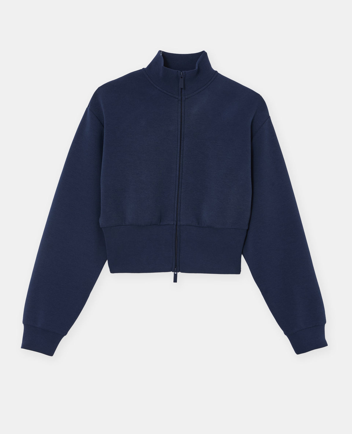 Veste zippée col montant avec taille resserrée