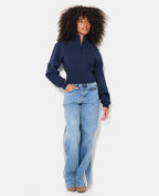 Veste zippée col montant avec taille resserrée