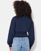 Veste zippée col montant avec taille resserrée
