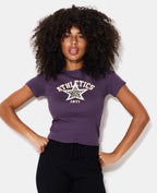 T-shirt ajusté avec print étoile léopard