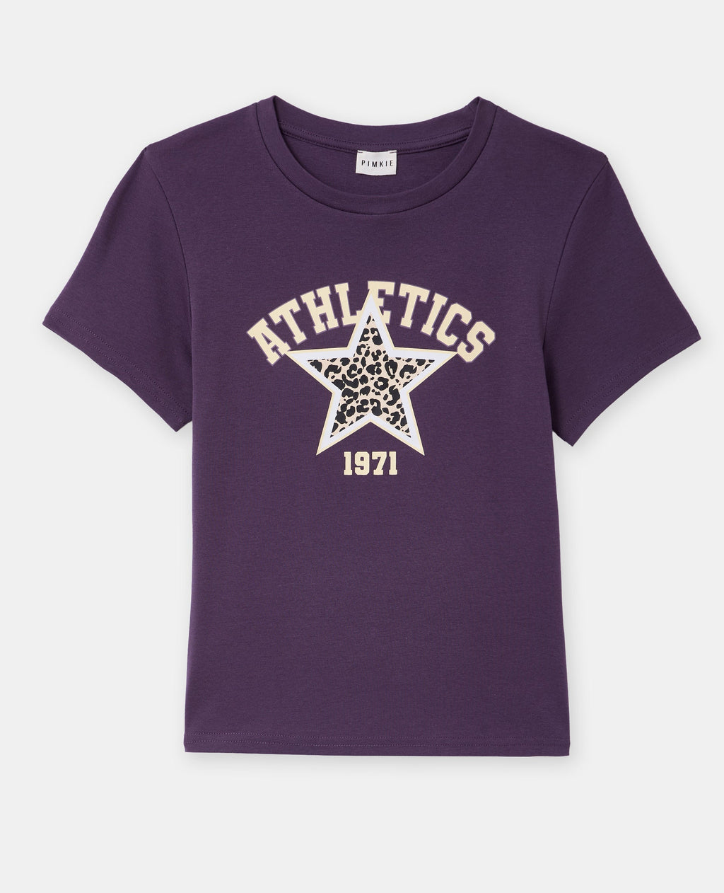 T-shirt ajusté avec print étoile léopard