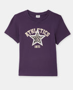 T-shirt ajusté avec print étoile léopard