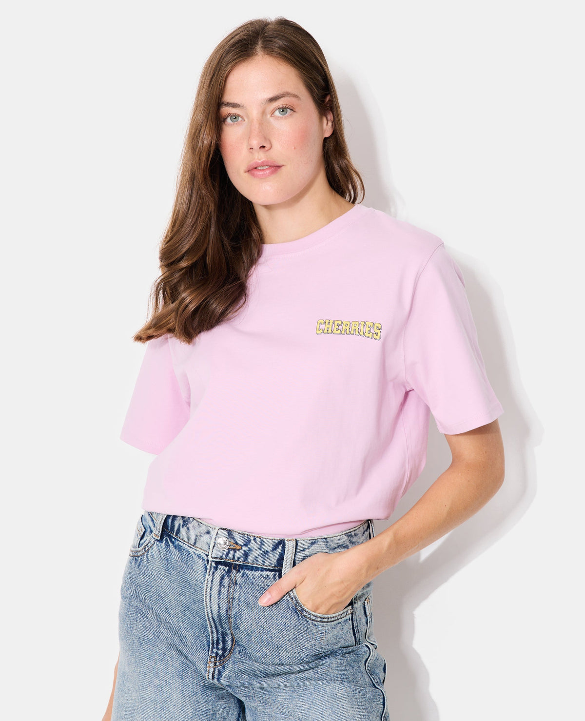 T-shirt oversize avec print poitrine et dos