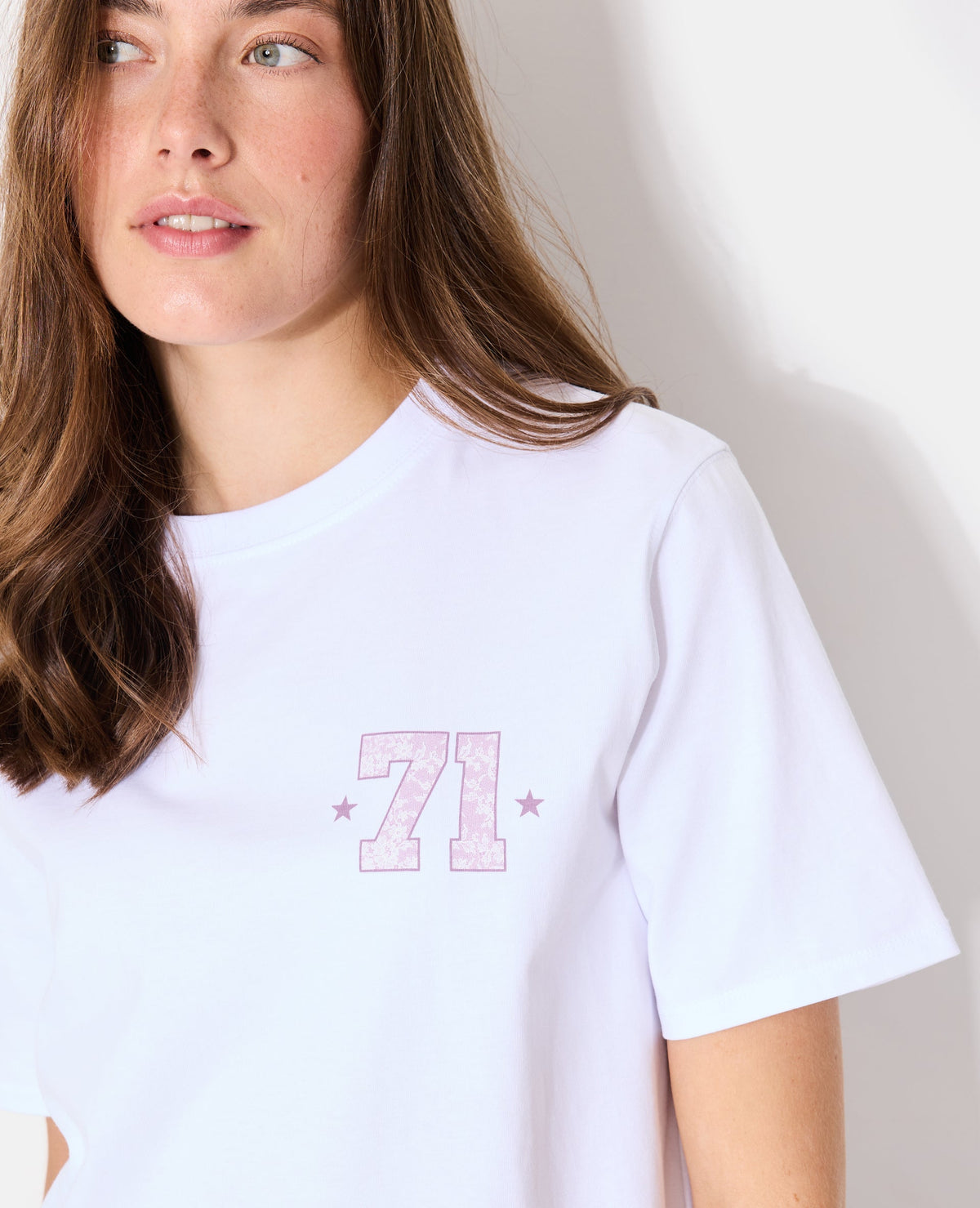 T-shirt oversize avec print poitrine et dos