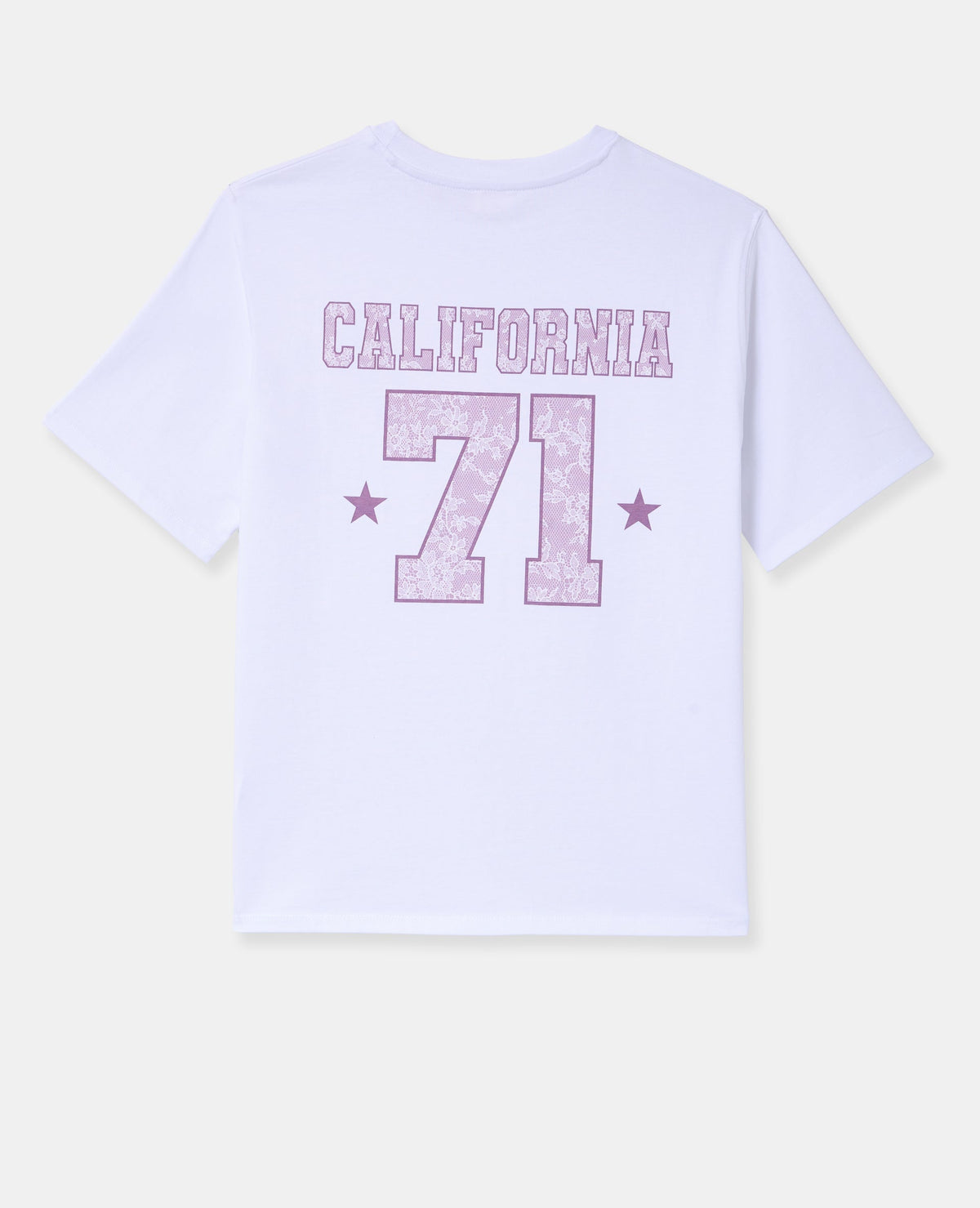 T-shirt oversize avec print poitrine et dos
