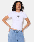 T-shirt ajusté avec print boule à facettes
