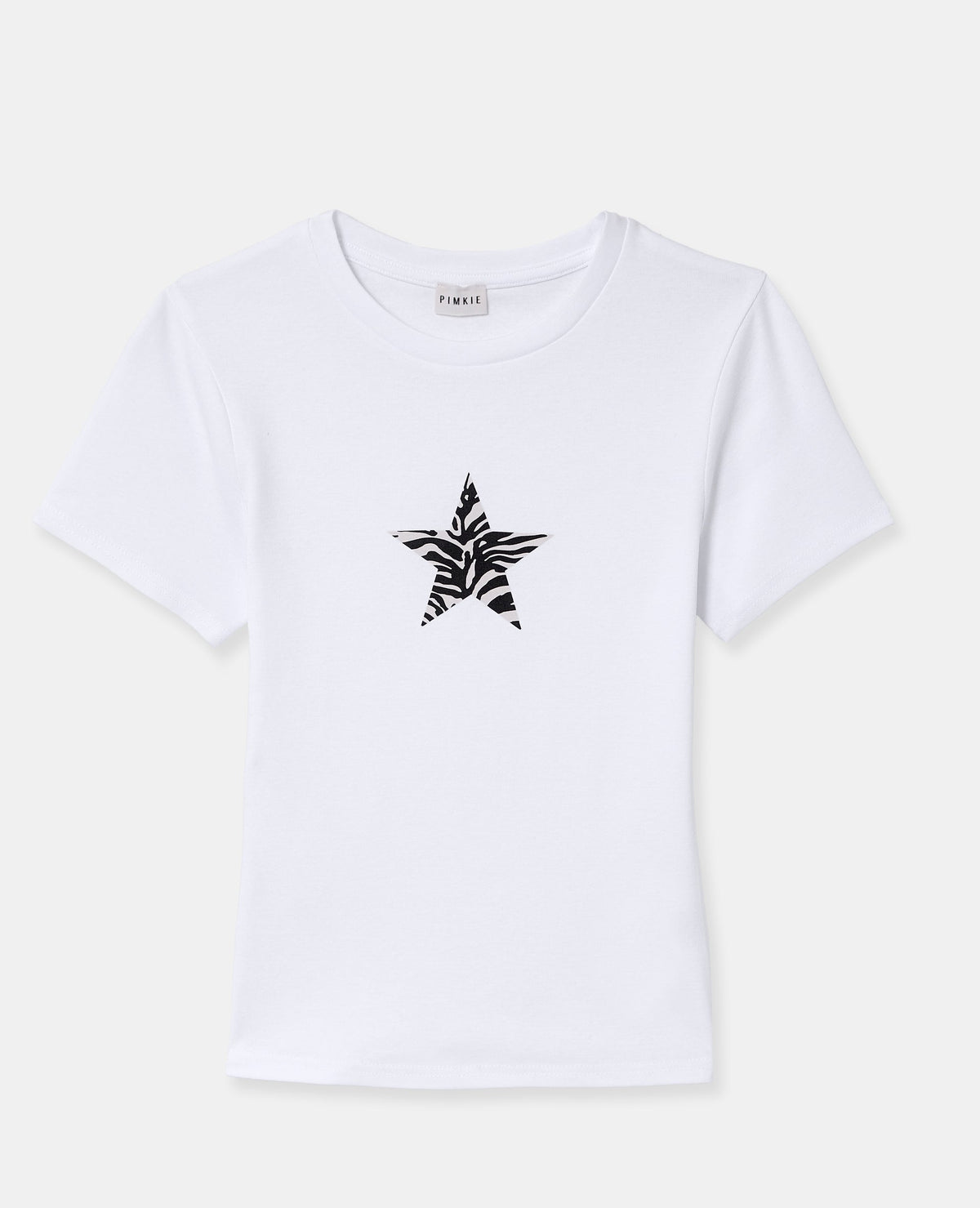 T-shirt ajusté avec print étoile zébrée
