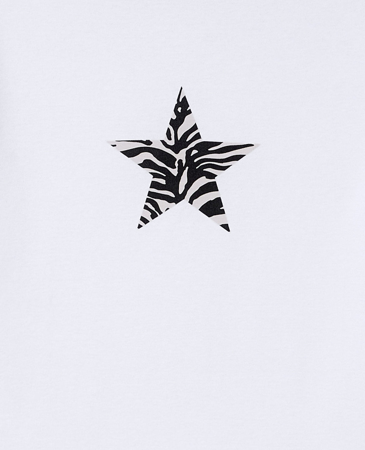 T-shirt ajusté avec print étoile zébrée