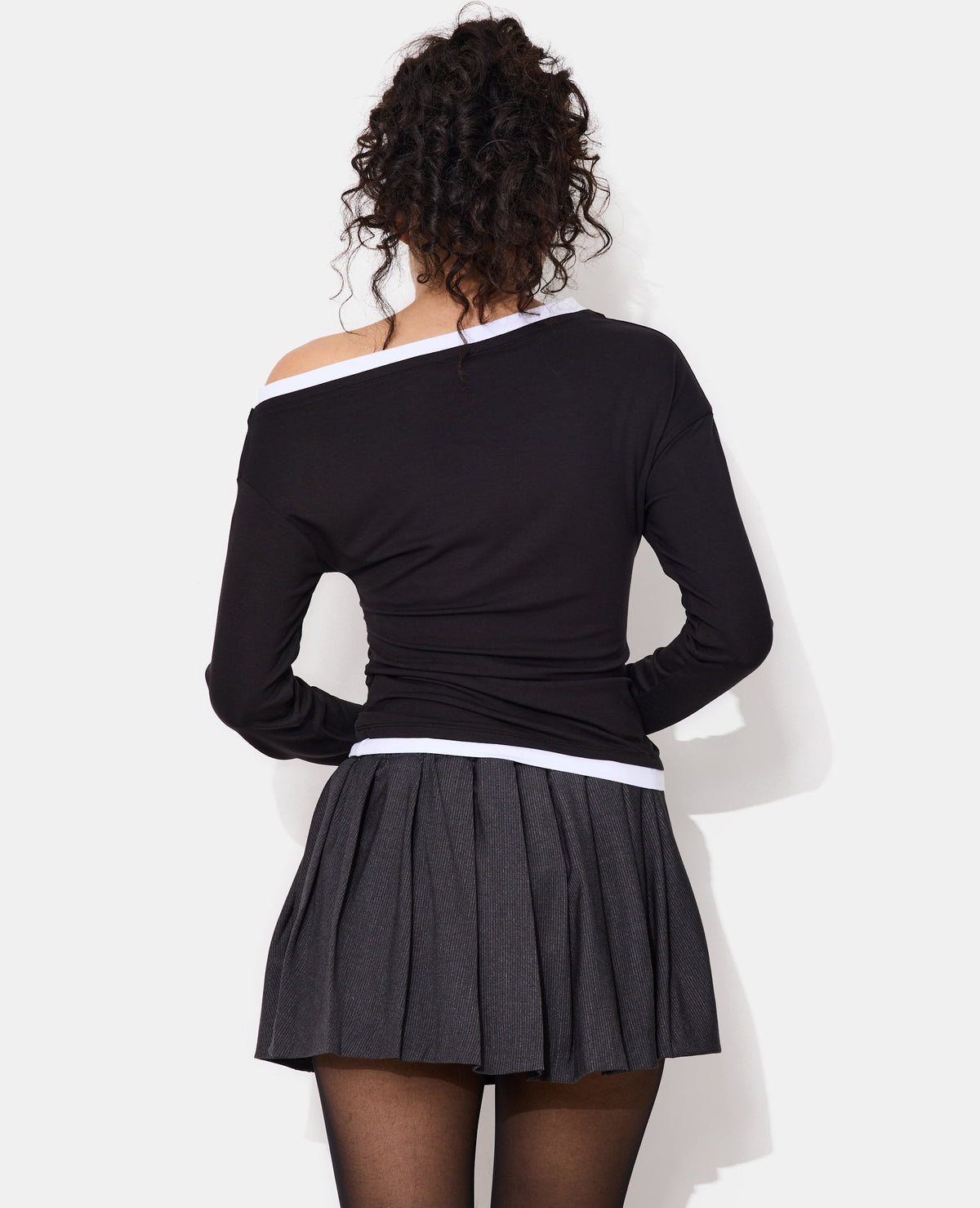 T-shirt manches longues effet superposé