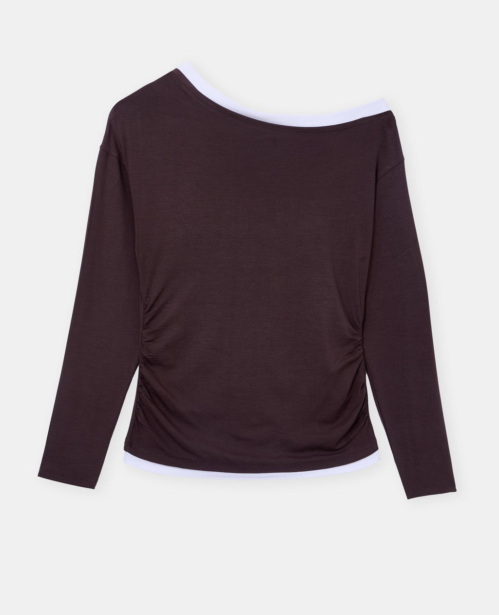 T-shirt manches longues effet superposé