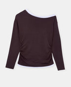 T-shirt manches longues effet superposé