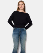 T-shirt manches longues taille resserrée
