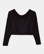 T-shirt manches longues taille resserrée