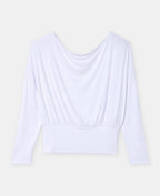 T-shirt manches longues taille resserrée