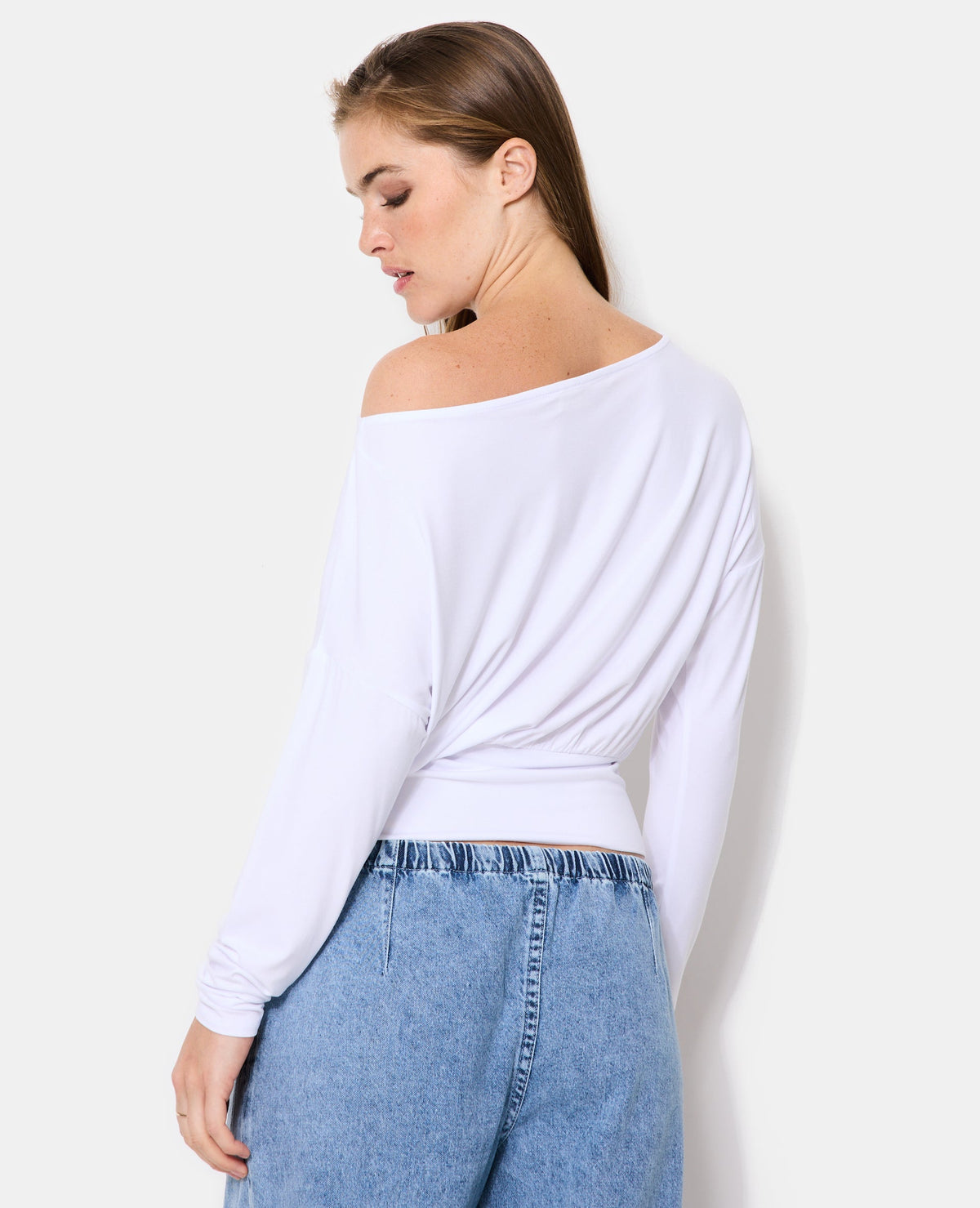 T-shirt manches longues taille resserrée