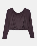 T-shirt manches longues taille resserrée