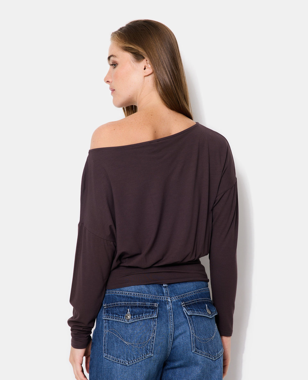 T-shirt manches longues taille resserrée