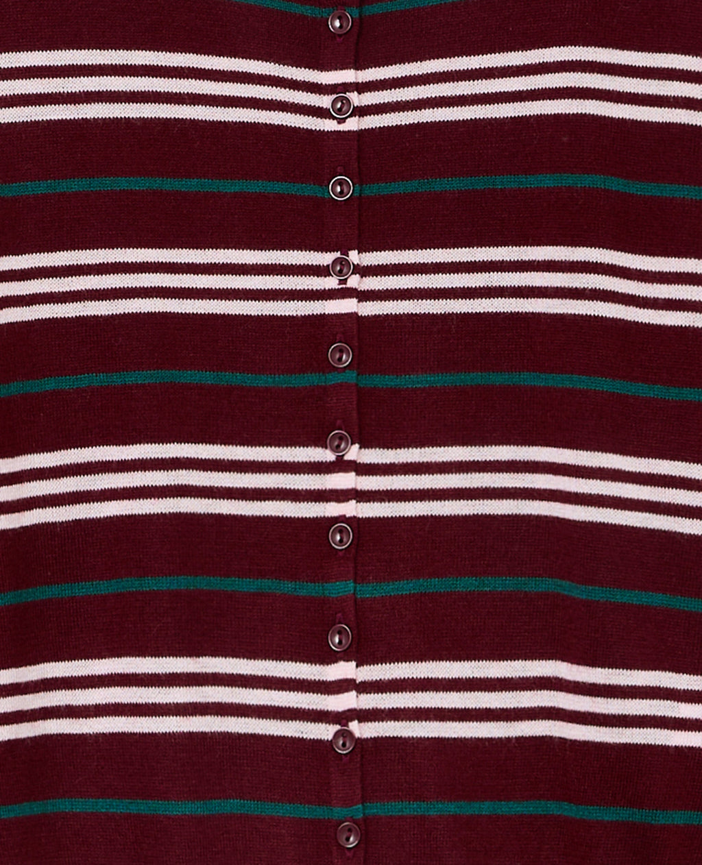 Gilet maille fine col rond avec rayures