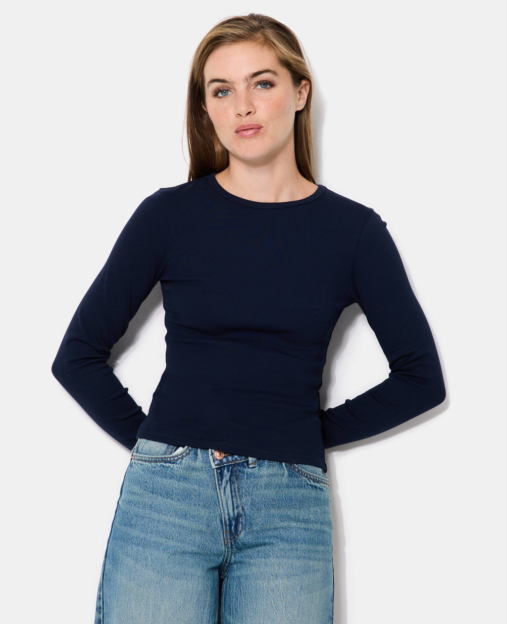 T-shirt manches longues col rond