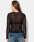 Top ajusté en dentelle