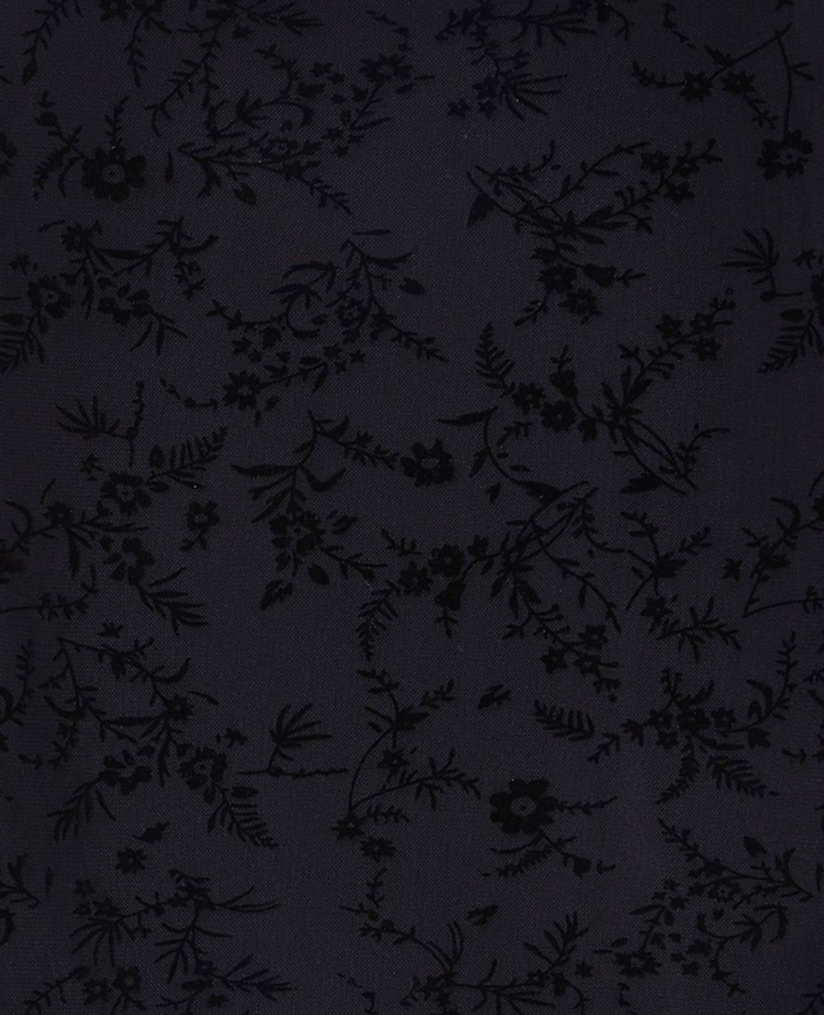 T-shirt manches longues en résille fleurs velours