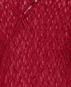 Top en dentelle esprit asiatique