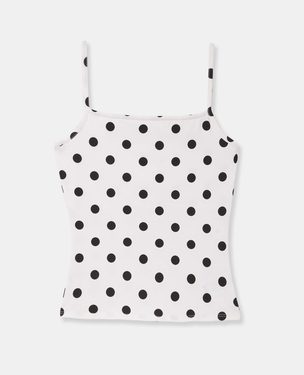 Débardeur fines bretelles motif pois