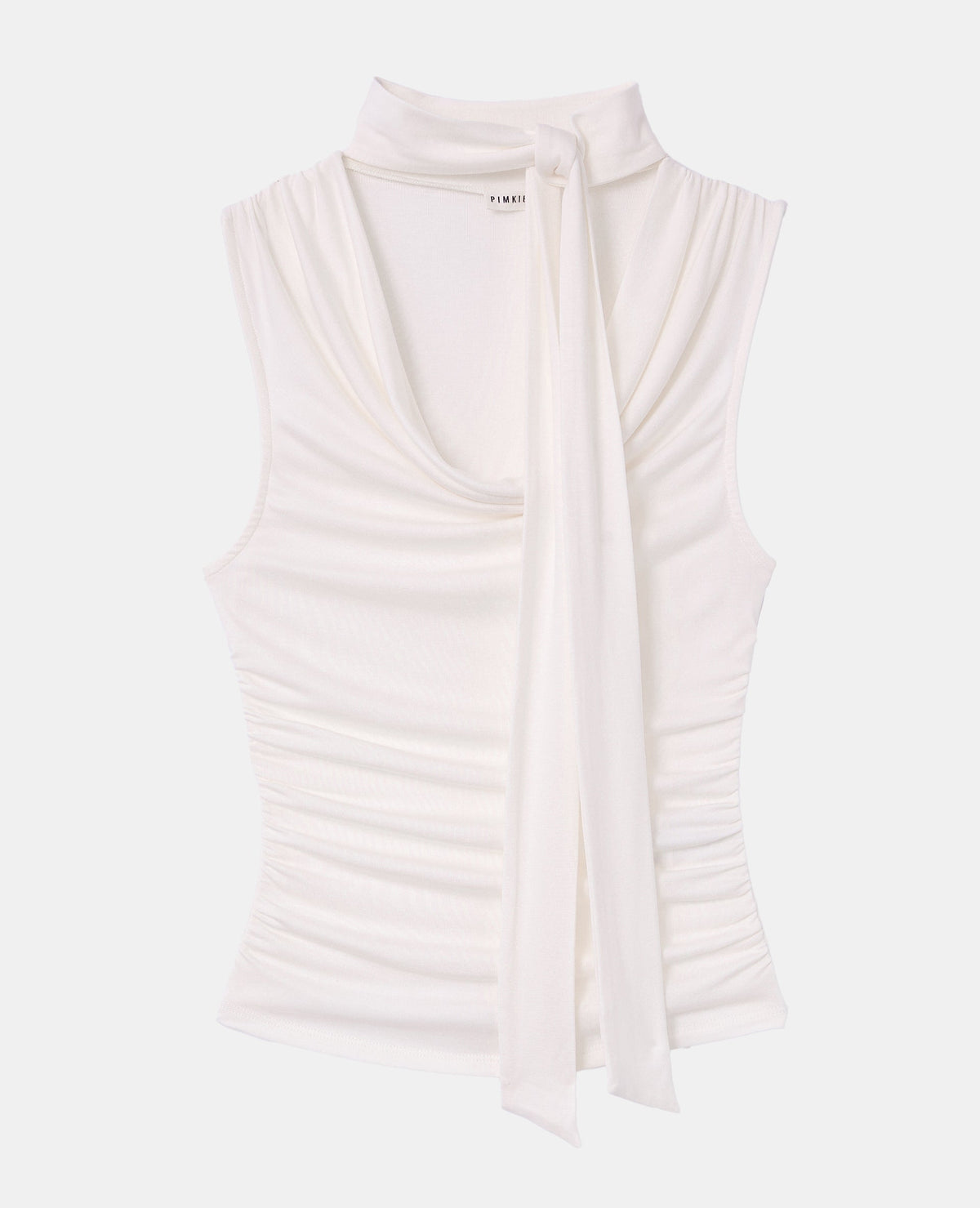 Top sans manches encolure bénitier avec écharpe