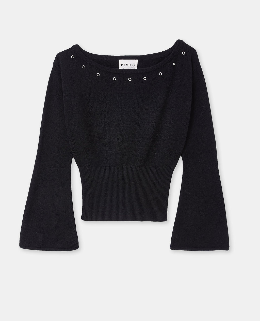 Pull avec œillets et manches flare