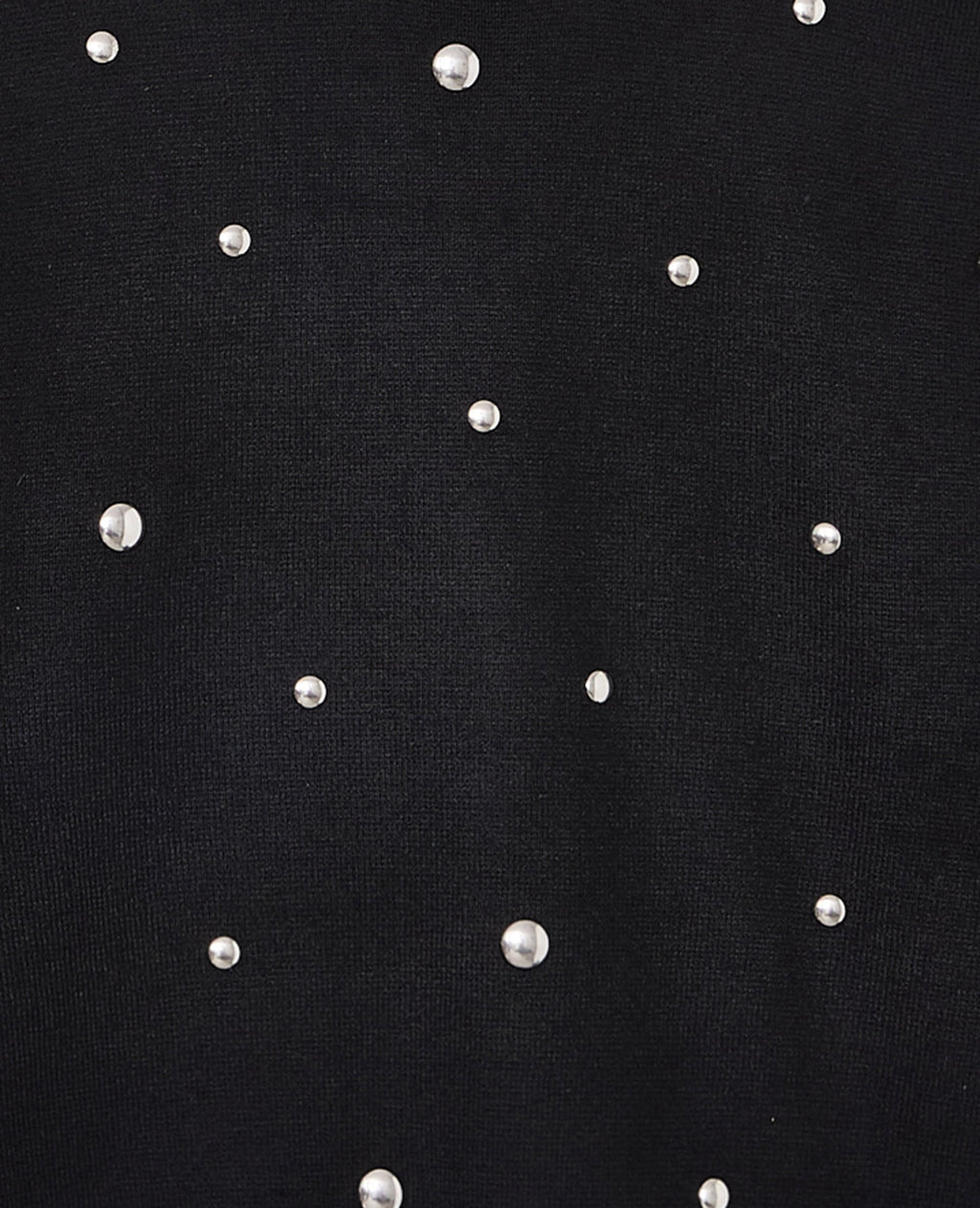Pull col rond avec clous