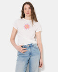 T-shirt ajusté avec print soleil