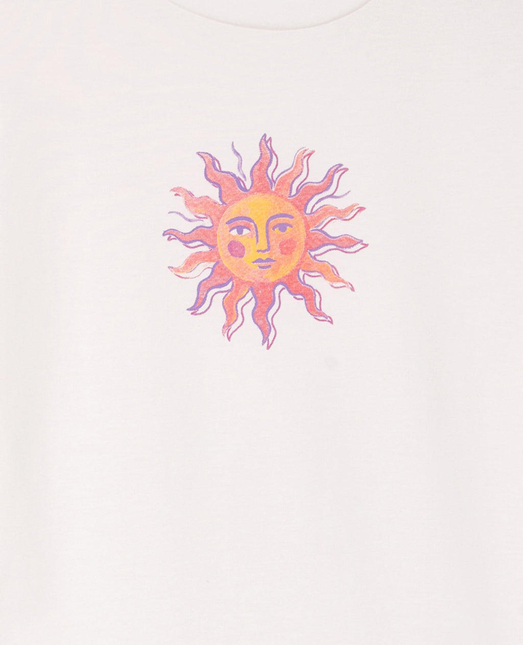 T-shirt ajusté avec print soleil