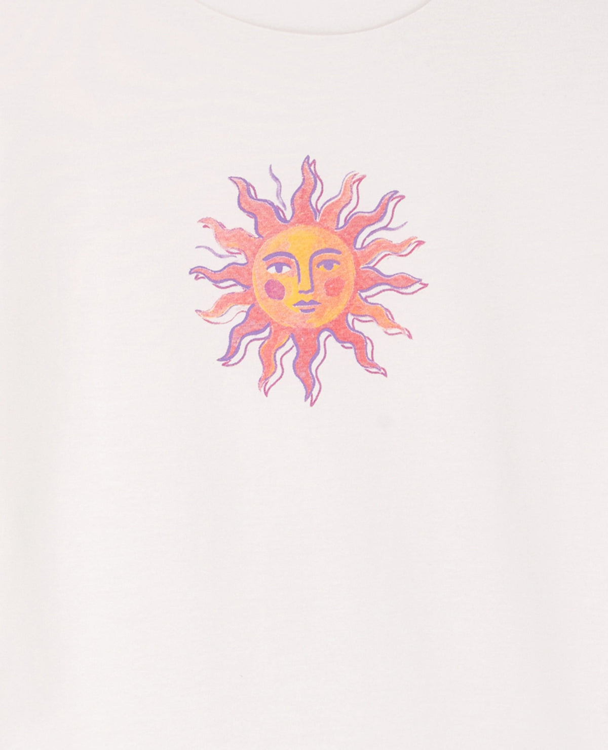 T-shirt ajusté avec print soleil