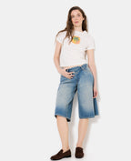 T-shirt ajusté avec print palmier