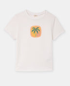 T-shirt ajusté avec print palmier