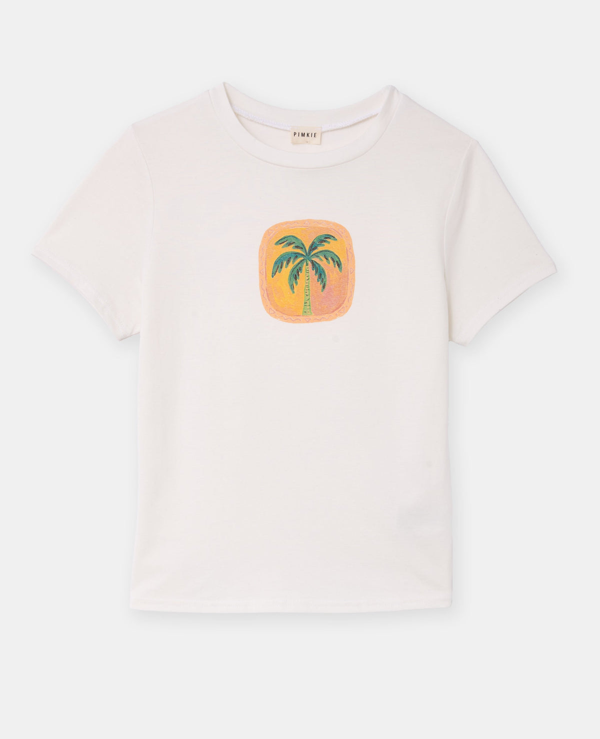 T-shirt ajusté avec print palmier