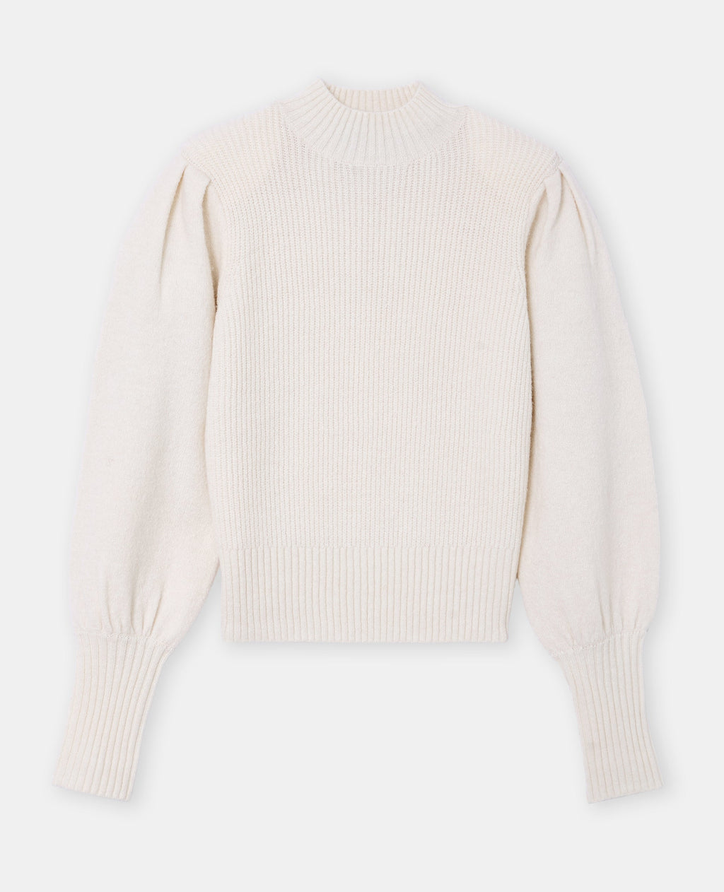 Pull col montant avec épaulettes