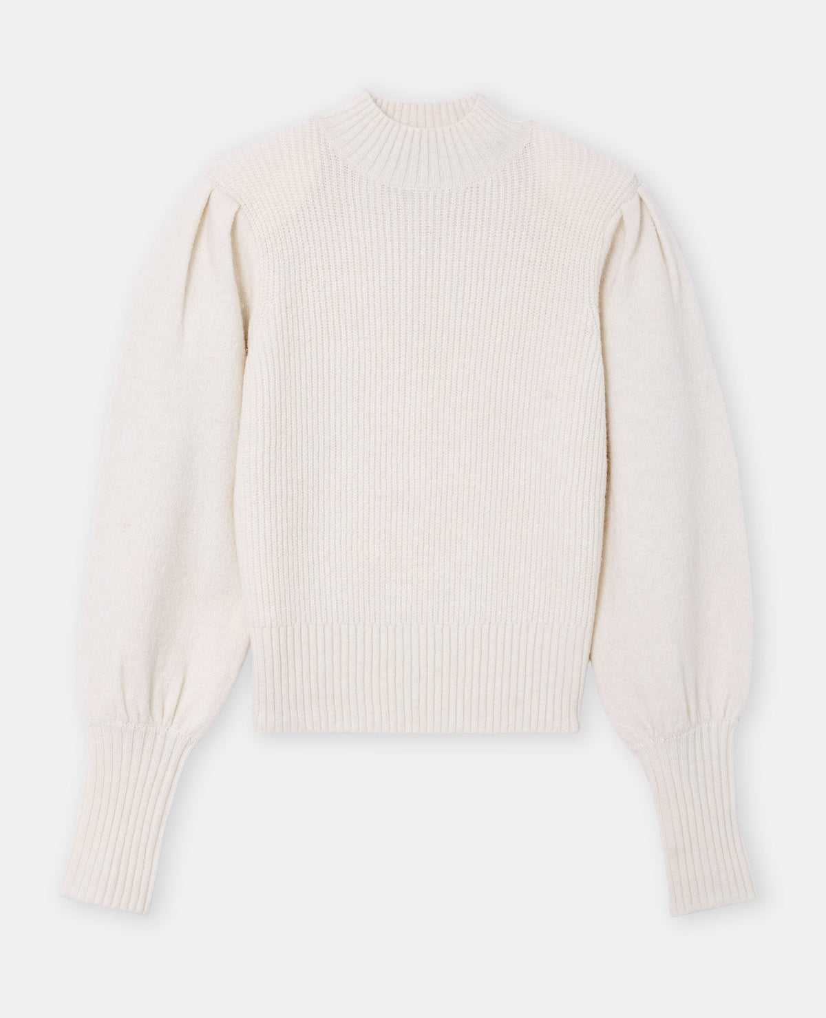 Pull col montant avec épaulettes