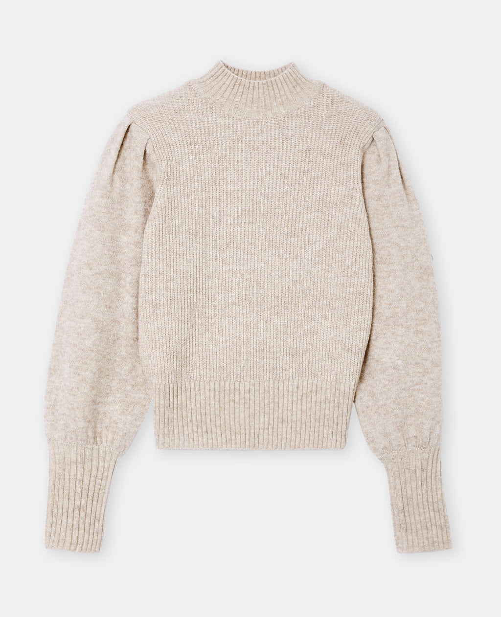 Pull col montant avec épaulettes