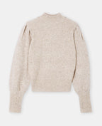 Pull col montant avec épaulettes