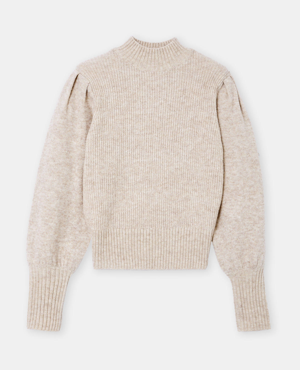 Pull col montant avec épaulettes