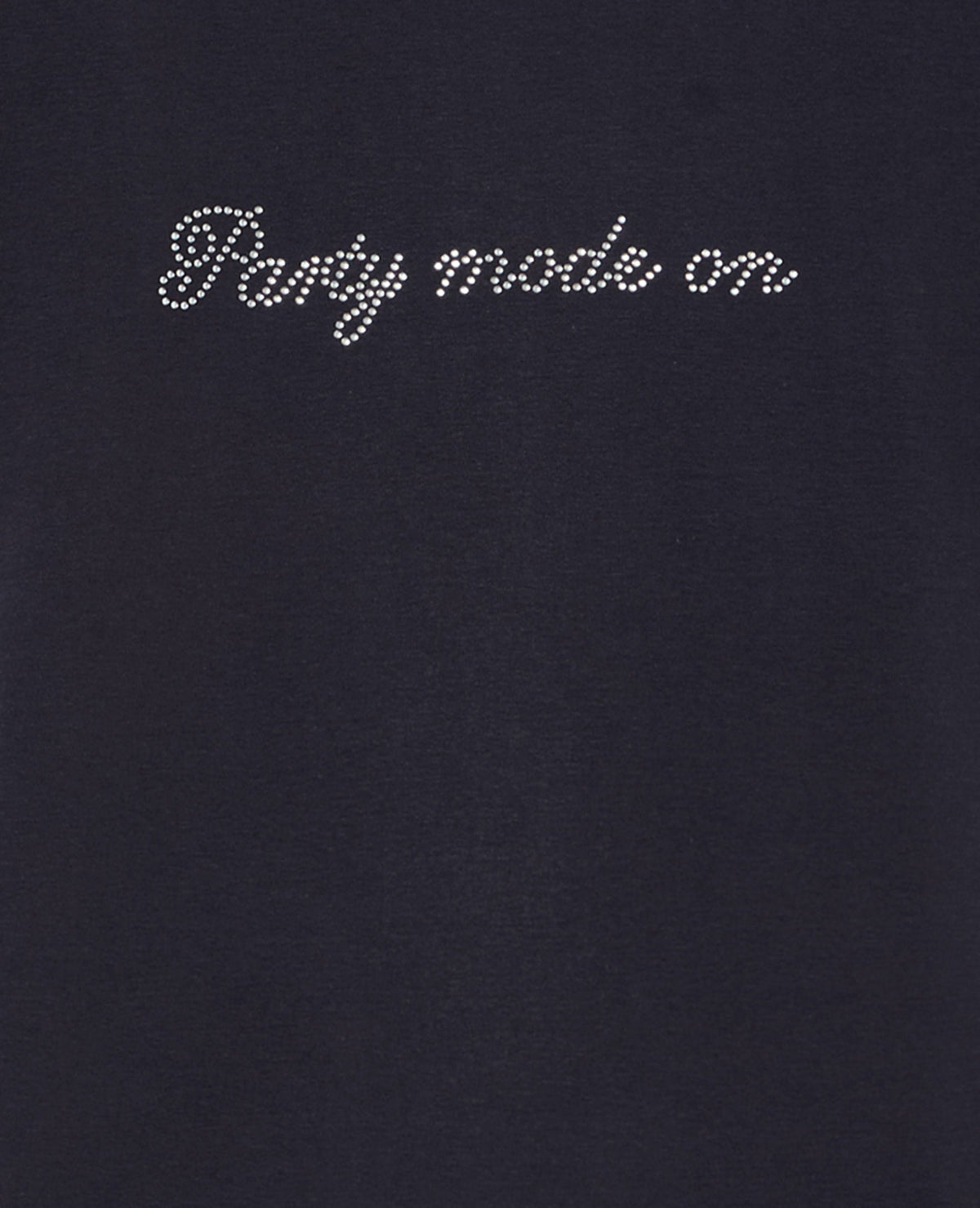 T-shirt ajusté avec message en strass