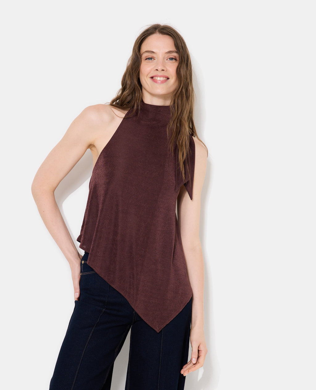 Top dos-nu asymétrique en maille fluide