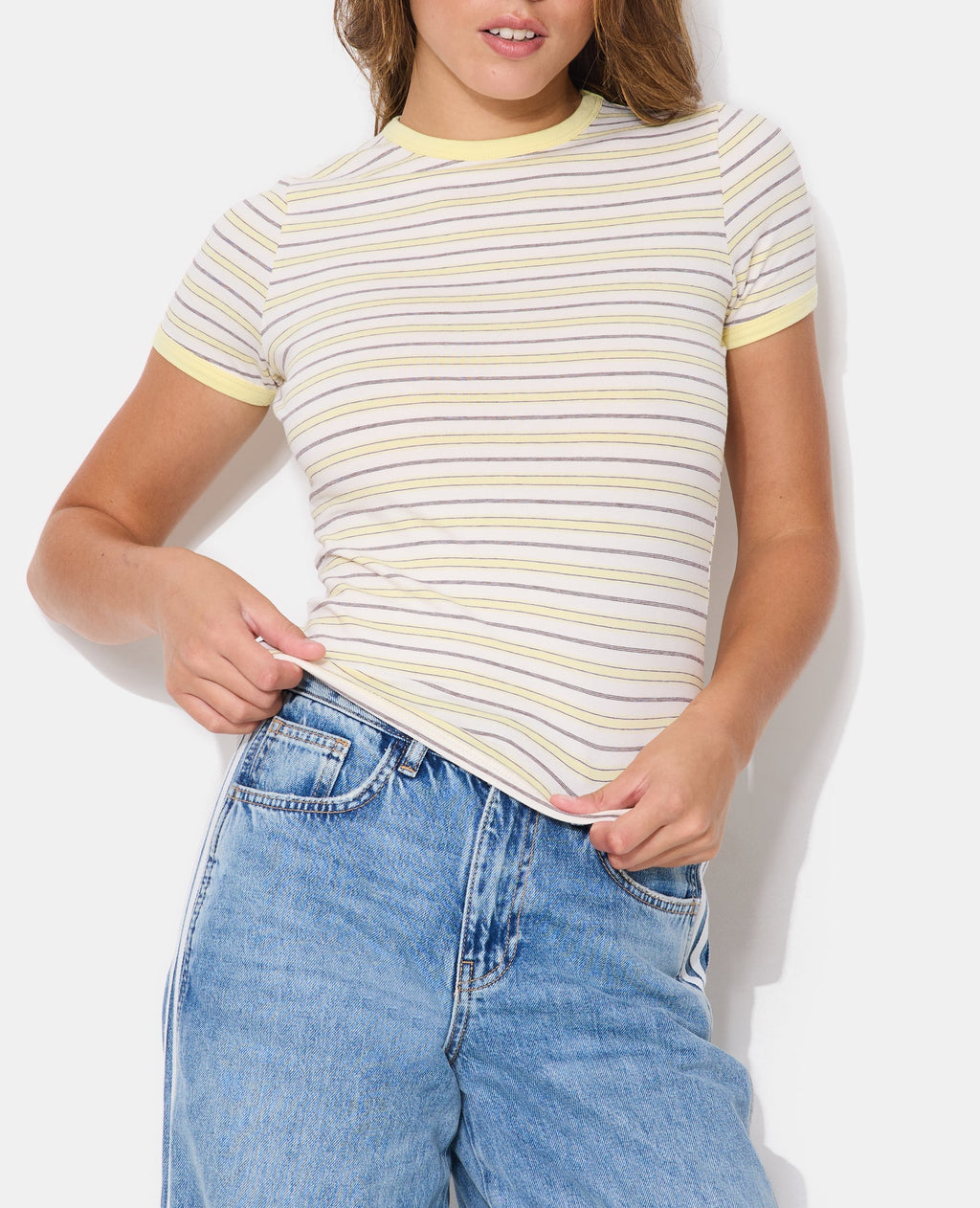 T-shirt ajusté rayé
