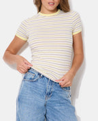 T-shirt ajusté rayé