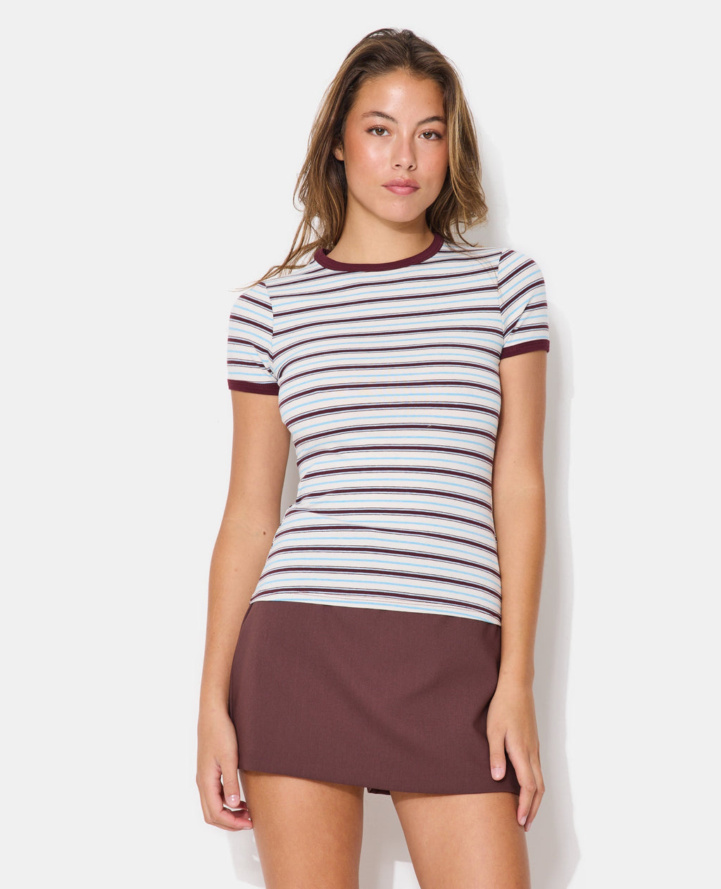 T-shirt ajusté rayé