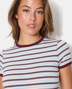 T-shirt ajusté rayé
