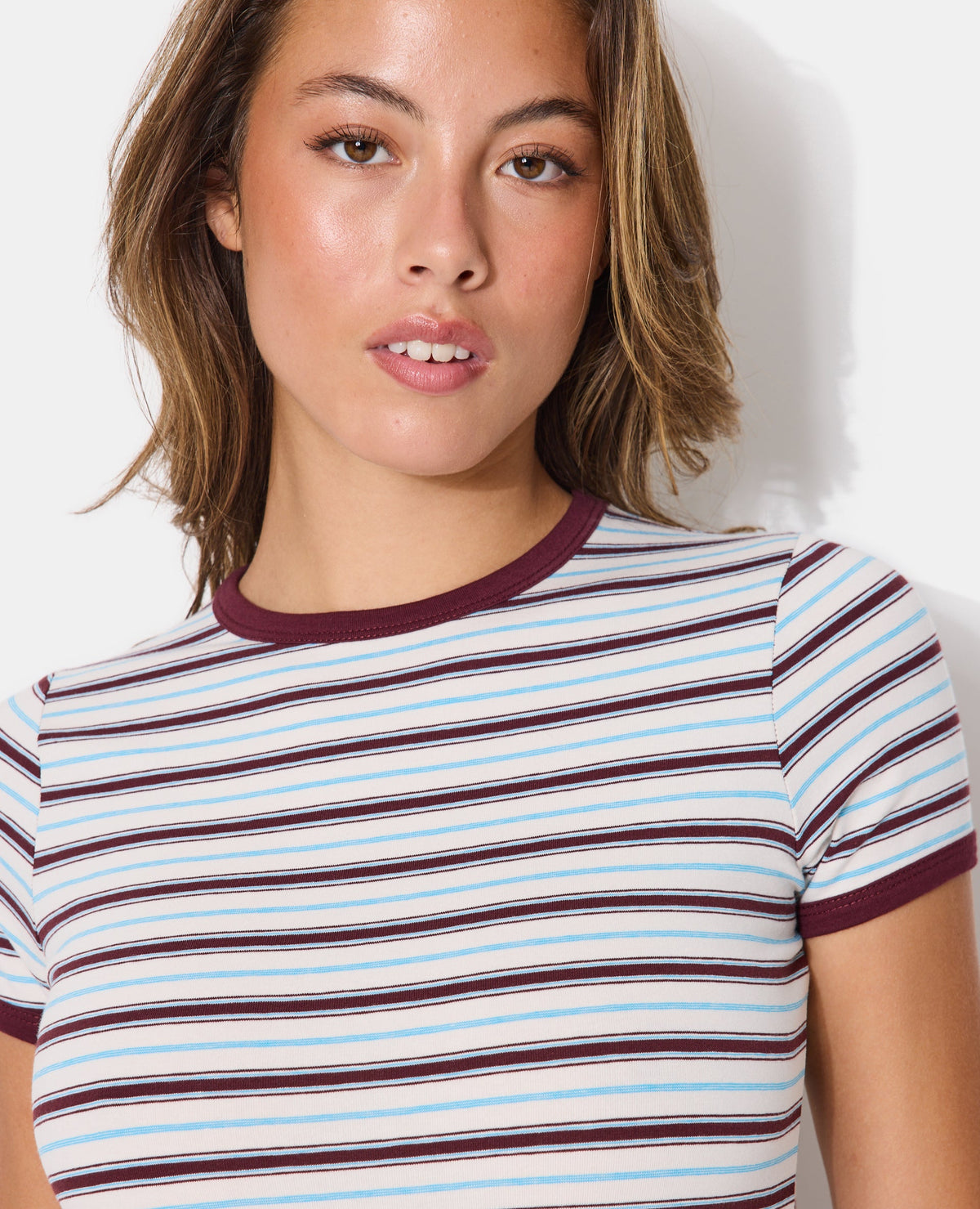 T-shirt ajusté rayé